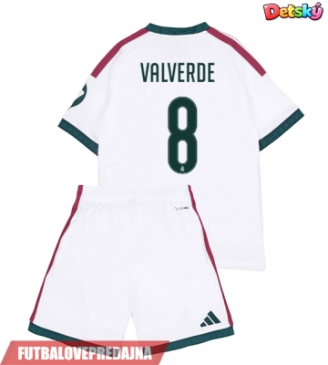 Lacne Dětský Futbalové dres Real Madrid Federico Valverde #8 2026-27 Krátky Rukáv - Domáci (+ trenírky)